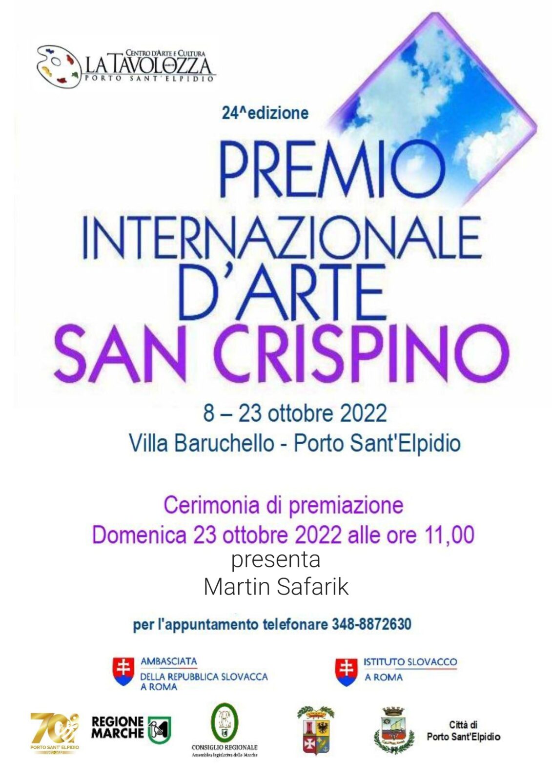 XXIV. edizione Premio Internationale d´Arte, San Crispino 2022